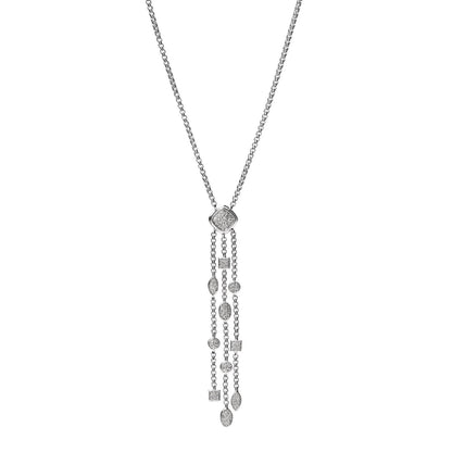 David Yurman Sterling Silver Diamond Confetti Ice Necklace 1 of 5