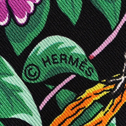 Hermes Silk Jungle Love Love Twilly Black Vert Rose Vif 3 of 4
