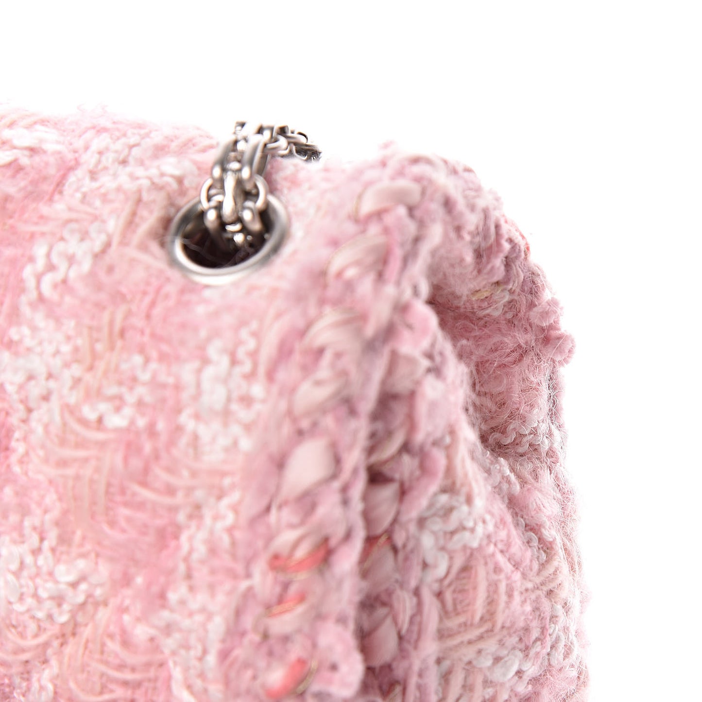 Tweed Braid Mini Reissue Square Flap Pink
