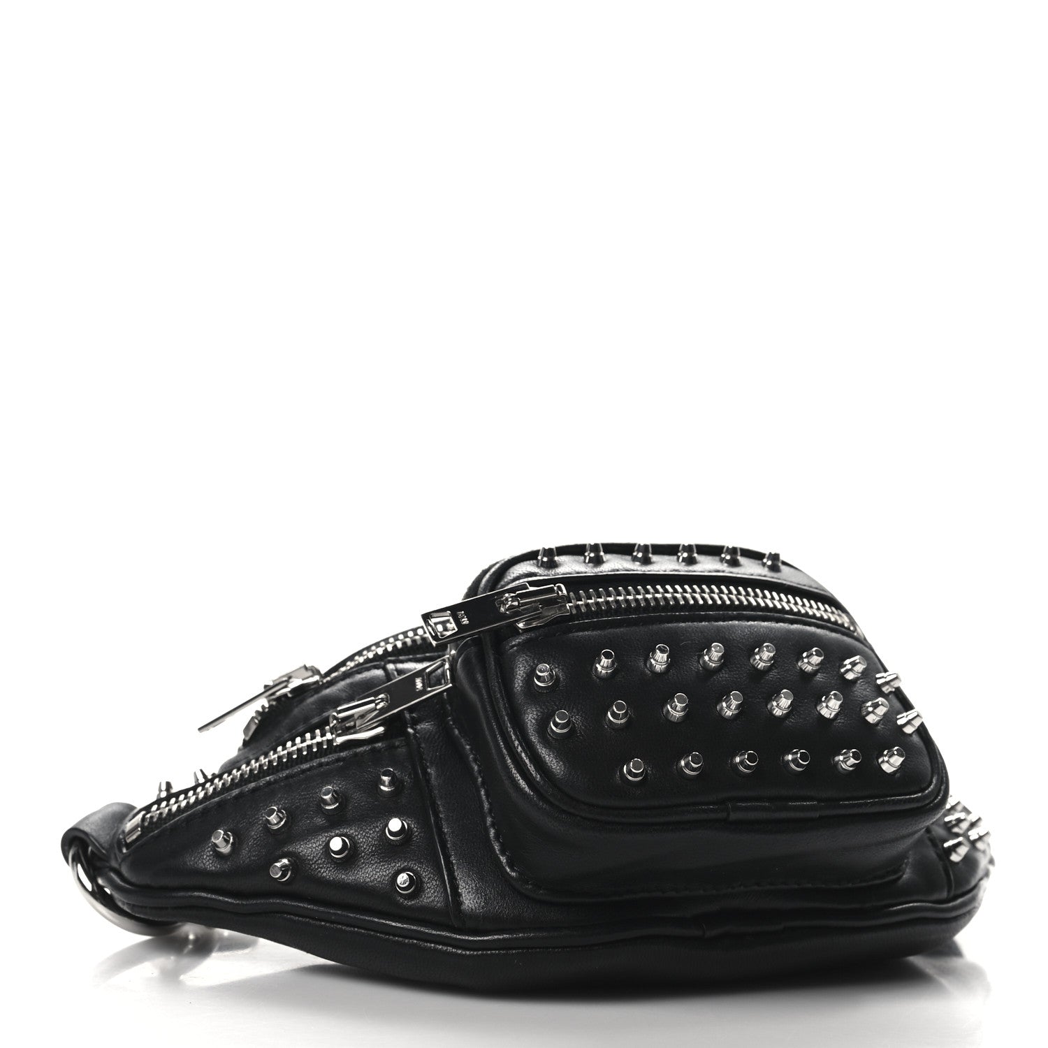 Alexander Wang Lambskin Studded Mini Attica Belt Bag Black 4 of 9