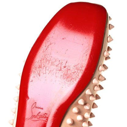 Christian Louboutin Patent Gozul Spikes Flats 36.5 Nude 9 of 11
