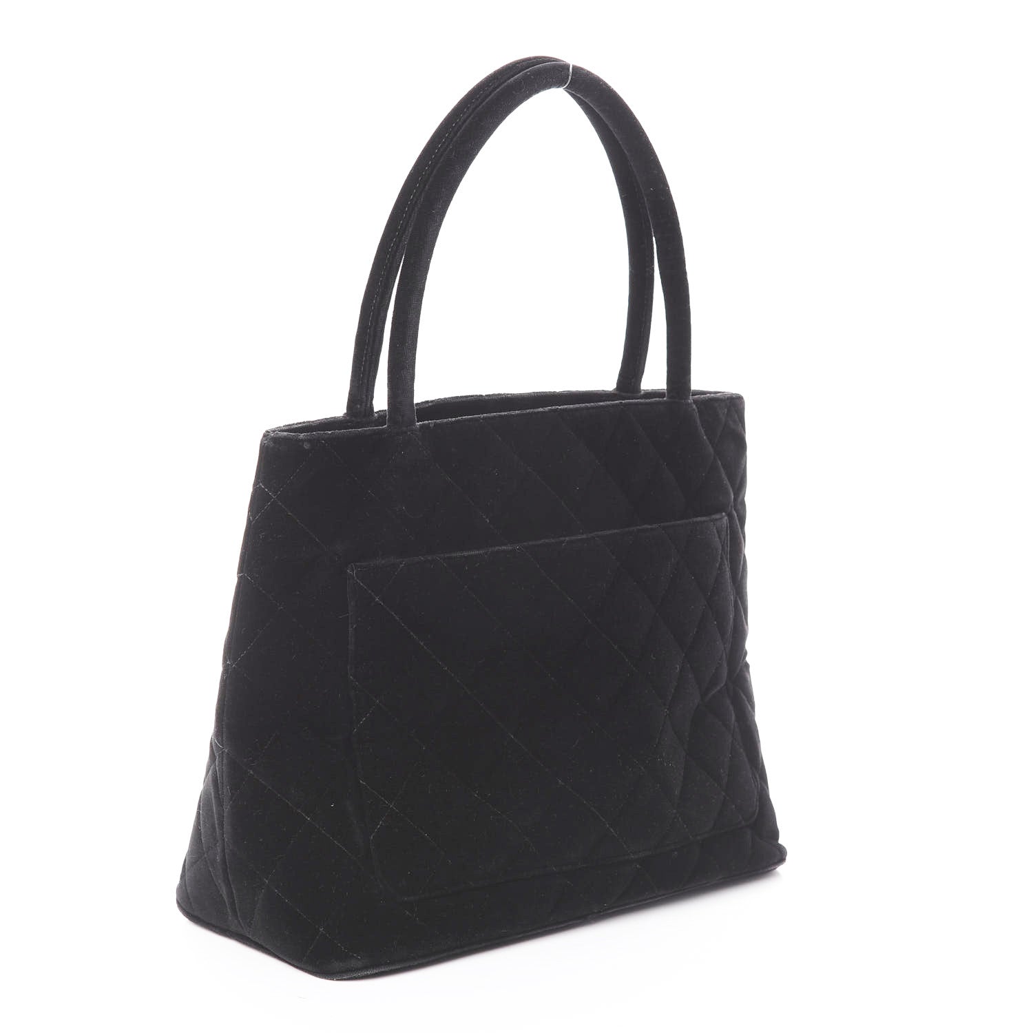 Chanel Velvet Medallion Tote Black 2 of 9