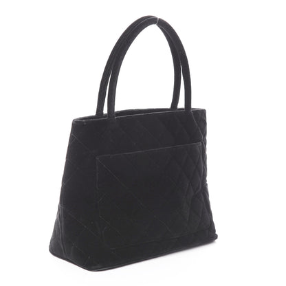 Chanel Velvet Medallion Tote Black 2 of 9
