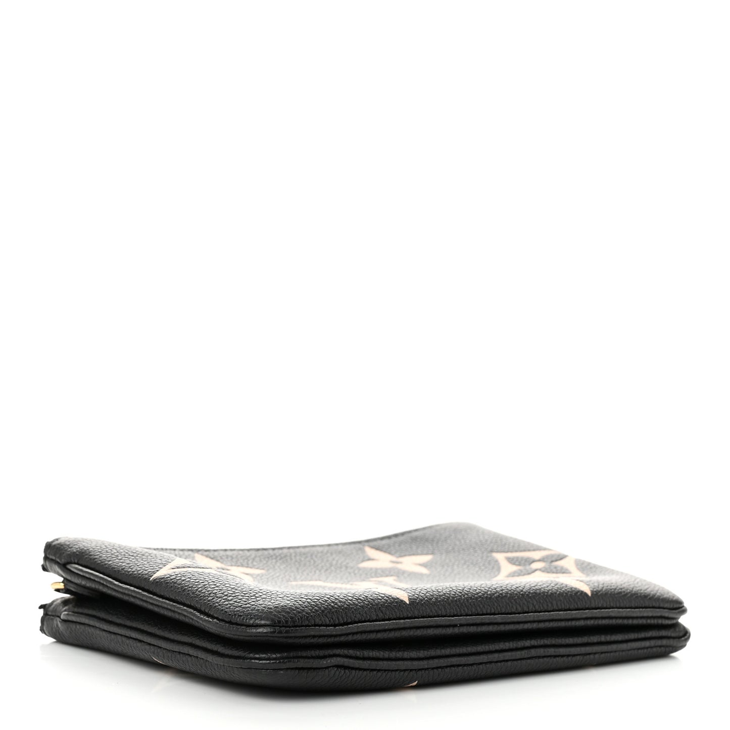 Empreinte Monogram Giant Double Zip Pochette Black Cream
