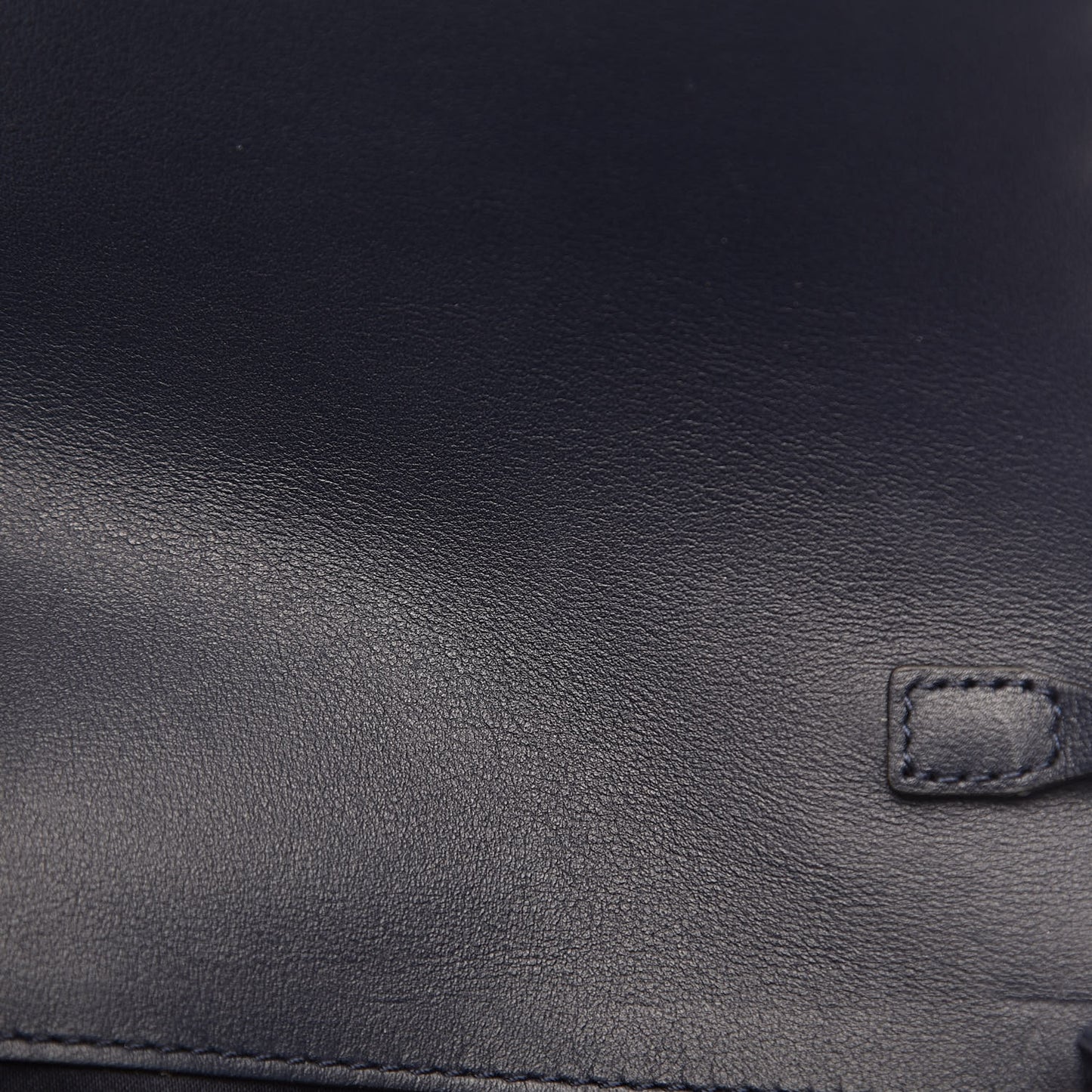 Calfskin Rockstud Wallet on Chain Marine