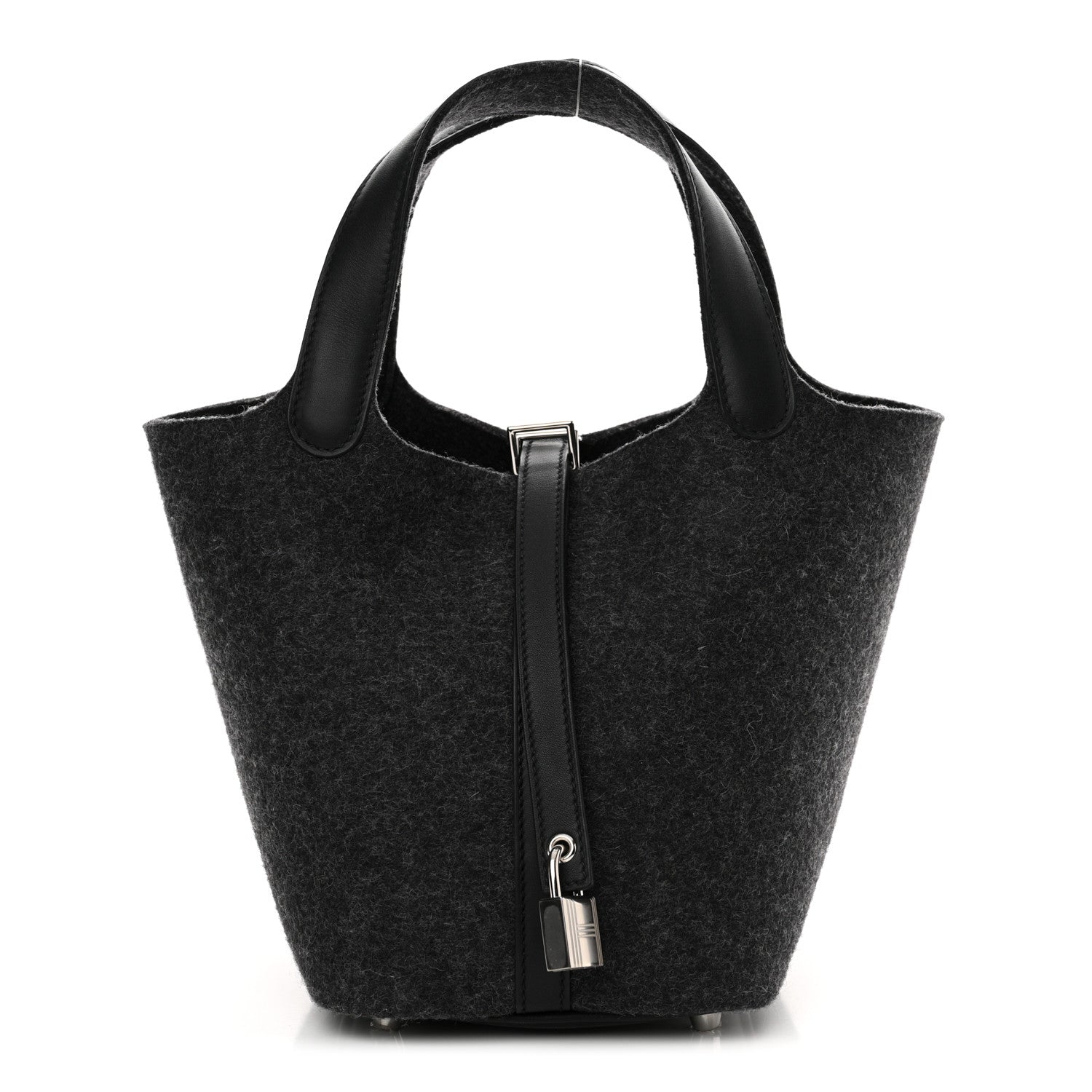 Hermes Feutre Swift Picotin Lock 18 PM Gris Moyen Black 1 of 10