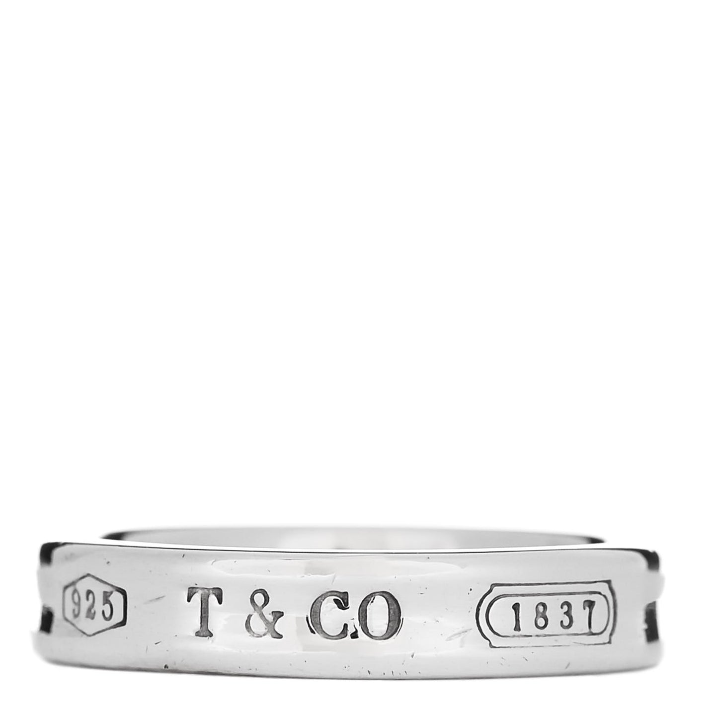 Sterling Silver Narrow 1837 Band Ring 51 5.75