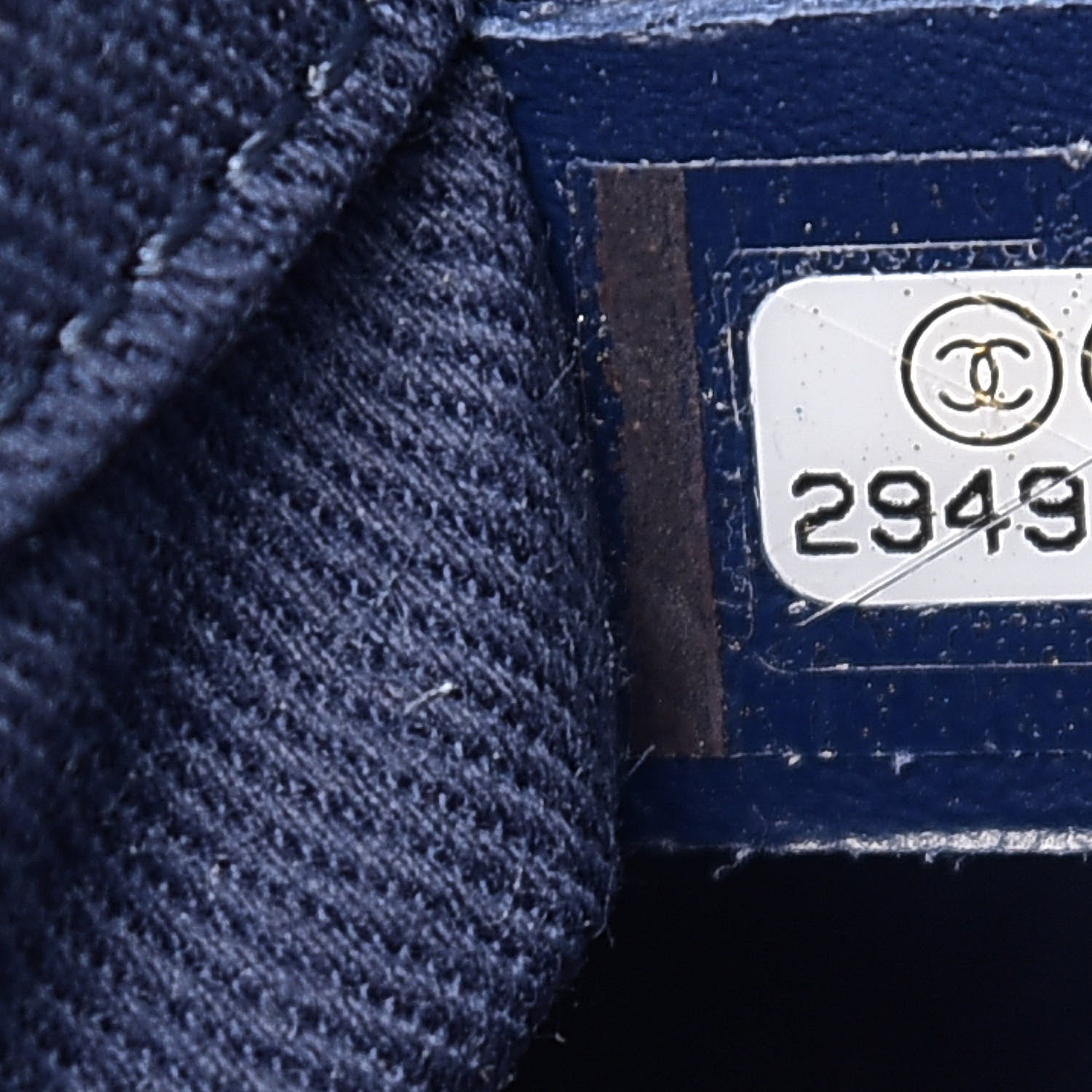 Chanel Mixed Fibers Striped Small Deauville Tote Navy Blue 6 of 9