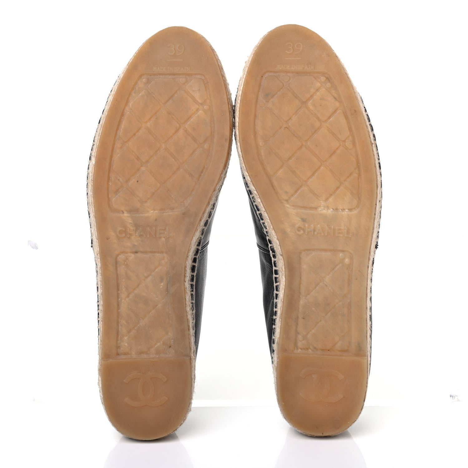 Chanel Lambskin CC Espadrilles 39 Black 4 of 4