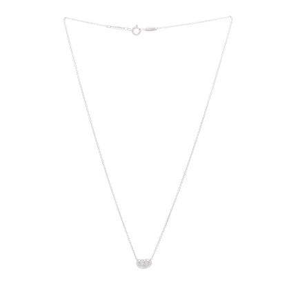 Tiffany Sterling Silver 9mm Elsa Peretti Bean Pendant Necklace 3 of 6