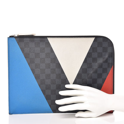 Louis Vuitton Damier Cobalt America's Cup Regatta Poche Documents Portfolio Case 2 of 11