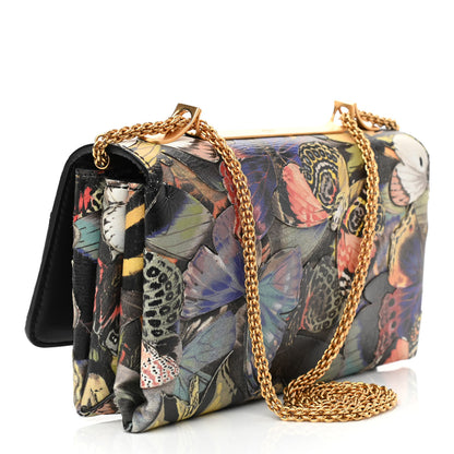 Valentino Garavani Canvas Vitello Camubutterfly Va Va Voom Shoulder Bag Multicolor 3 of 9