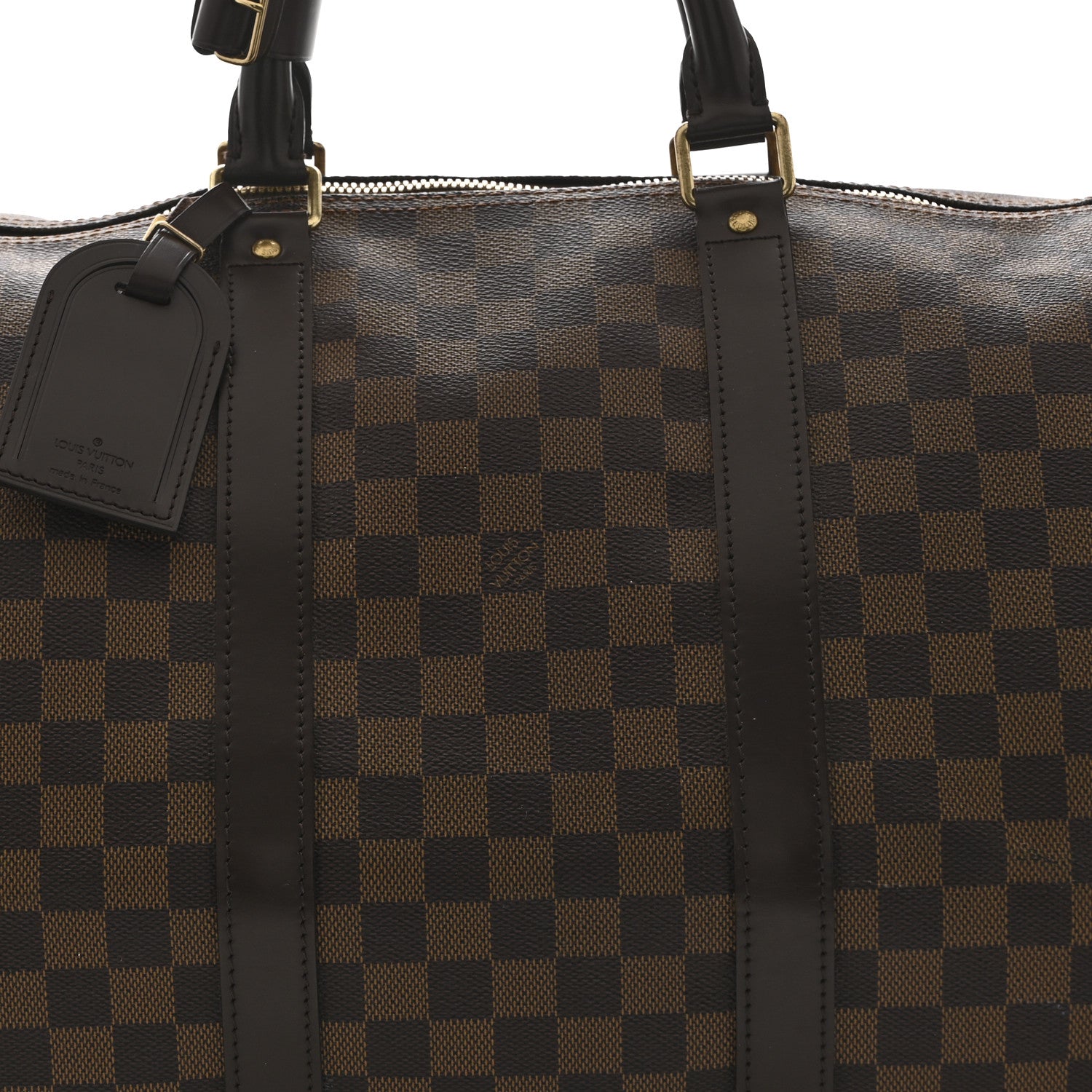 Louis Vuitton Damier Ebene Keepall Bandouliere 55 7 of 9