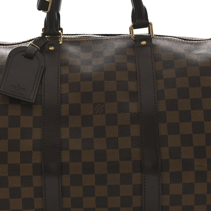 Louis Vuitton Damier Ebene Keepall Bandouliere 55 7 of 9