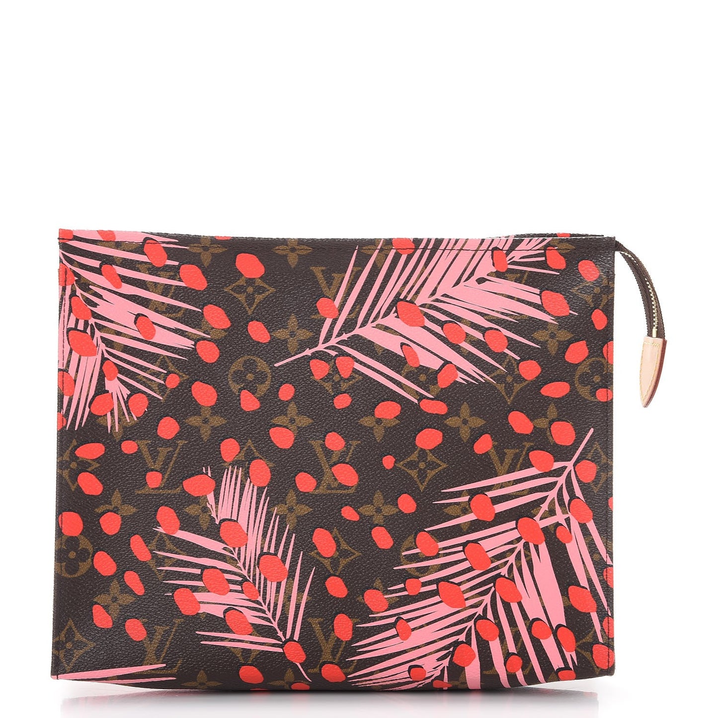Monogram Jungle Dots Toiletry Pouch 26 Sugar Pink Poppy