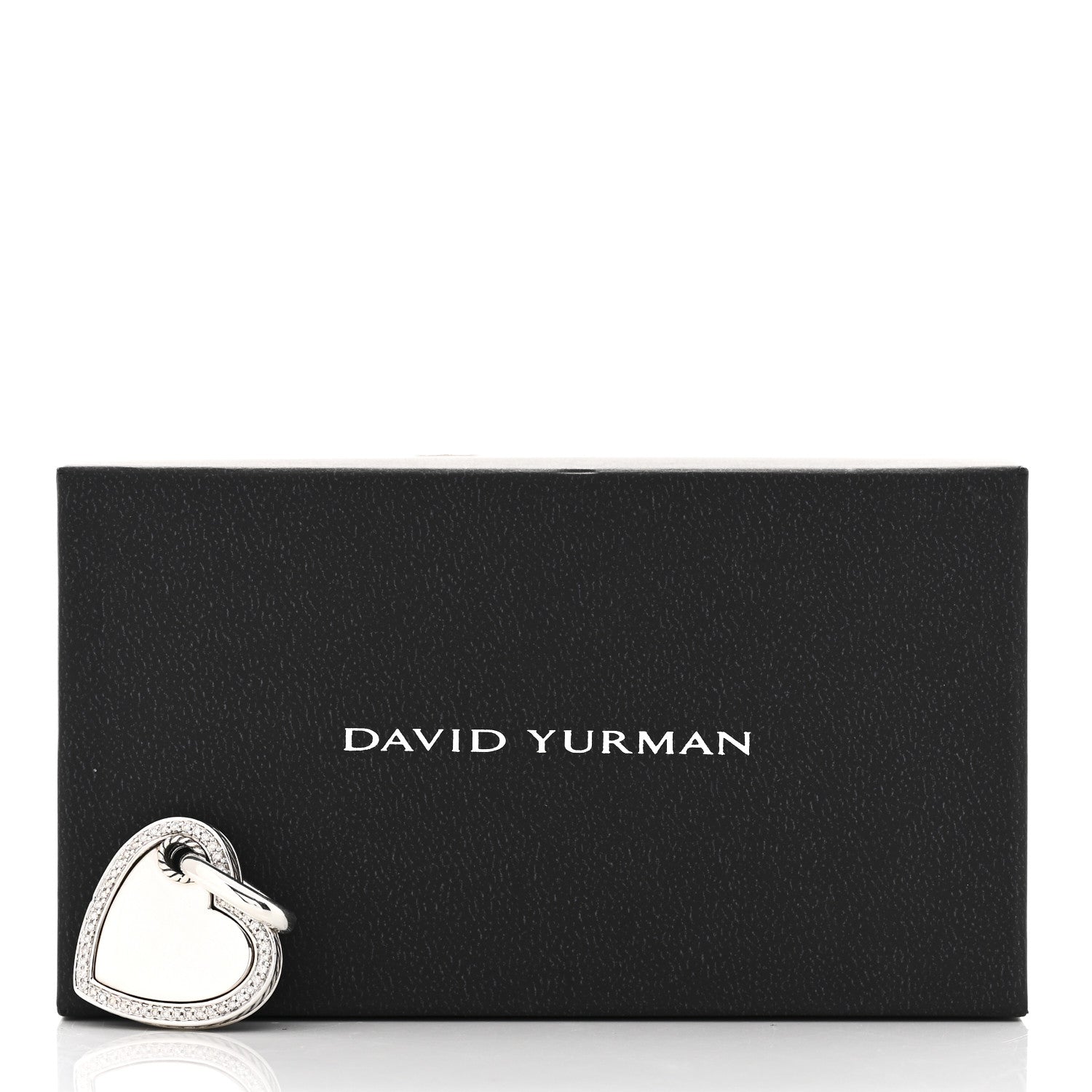 David Yurman Sterling Silver Diamond Heart Pendant 4 of 4
