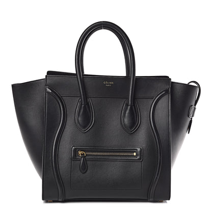 Celine Smooth Calfskin Mini Luggage Black 1 of 12