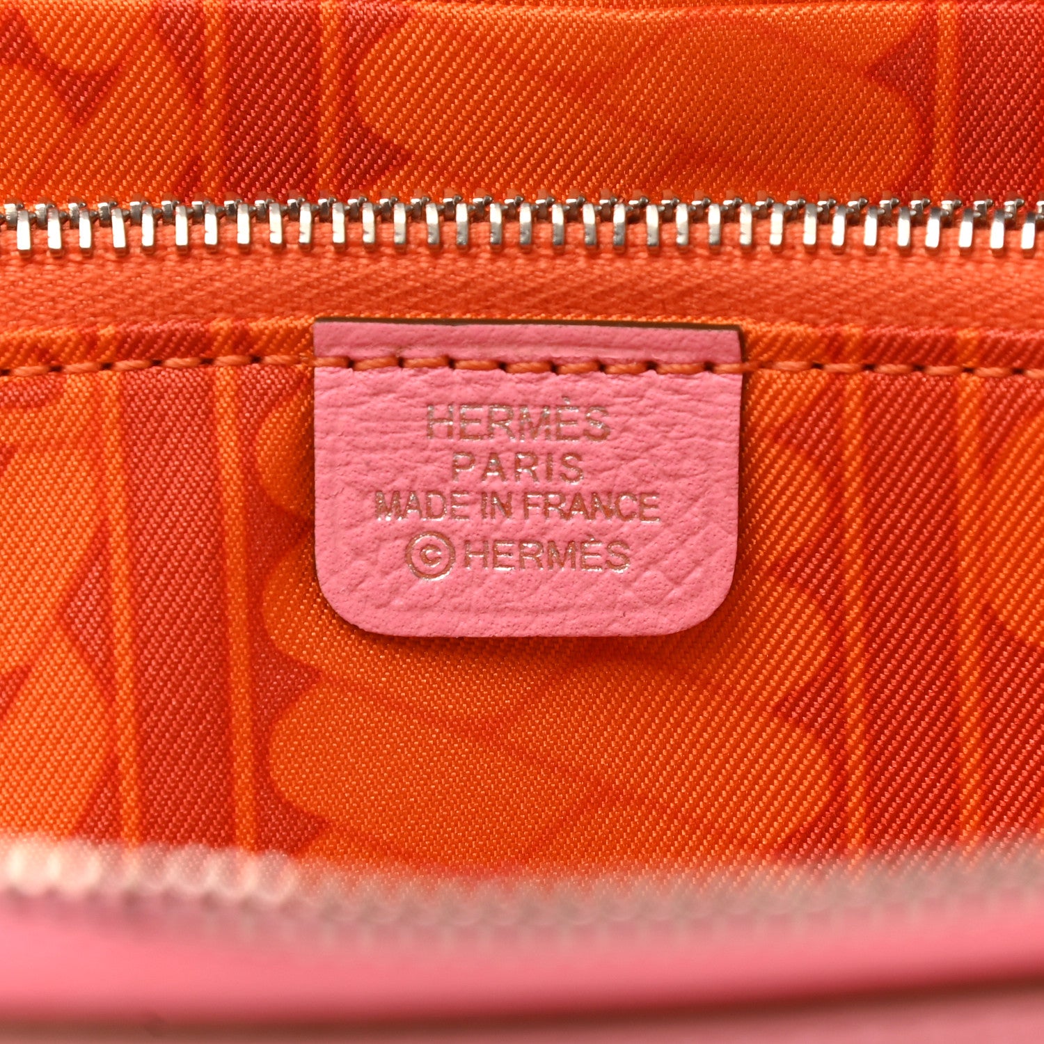 Hermes Epsom Silk'In Wallet Rose Confetti 6 of 7