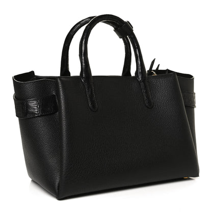 Nancy Gonzalez Calfskin Crocodile Cristie Satchel Black 2 of 12