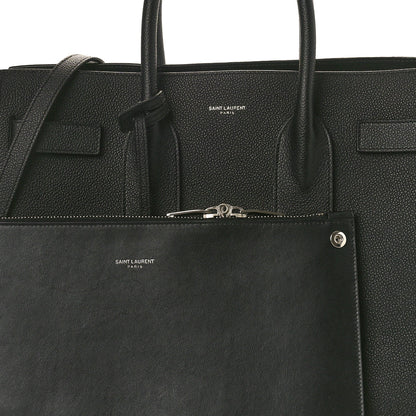 Saint Laurent Grained Calfskin Small Sac De Jour Black 9 of 11