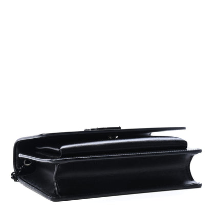 Saint Laurent Calfskin Monogram Sunset Chain Wallet Black 3 of 5