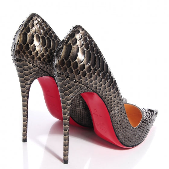 Christian Louboutin Python So Kate 120 Pumps 41 Bronze 4 of 7