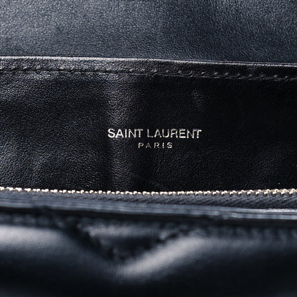Saint Laurent Calfskin Y Quilted Monogram Medium Loulou Chain Satchel Black 15 of 16
