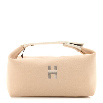 Hermes Canvas Small Bride-A-Brac Pouch Natural 1 of 6