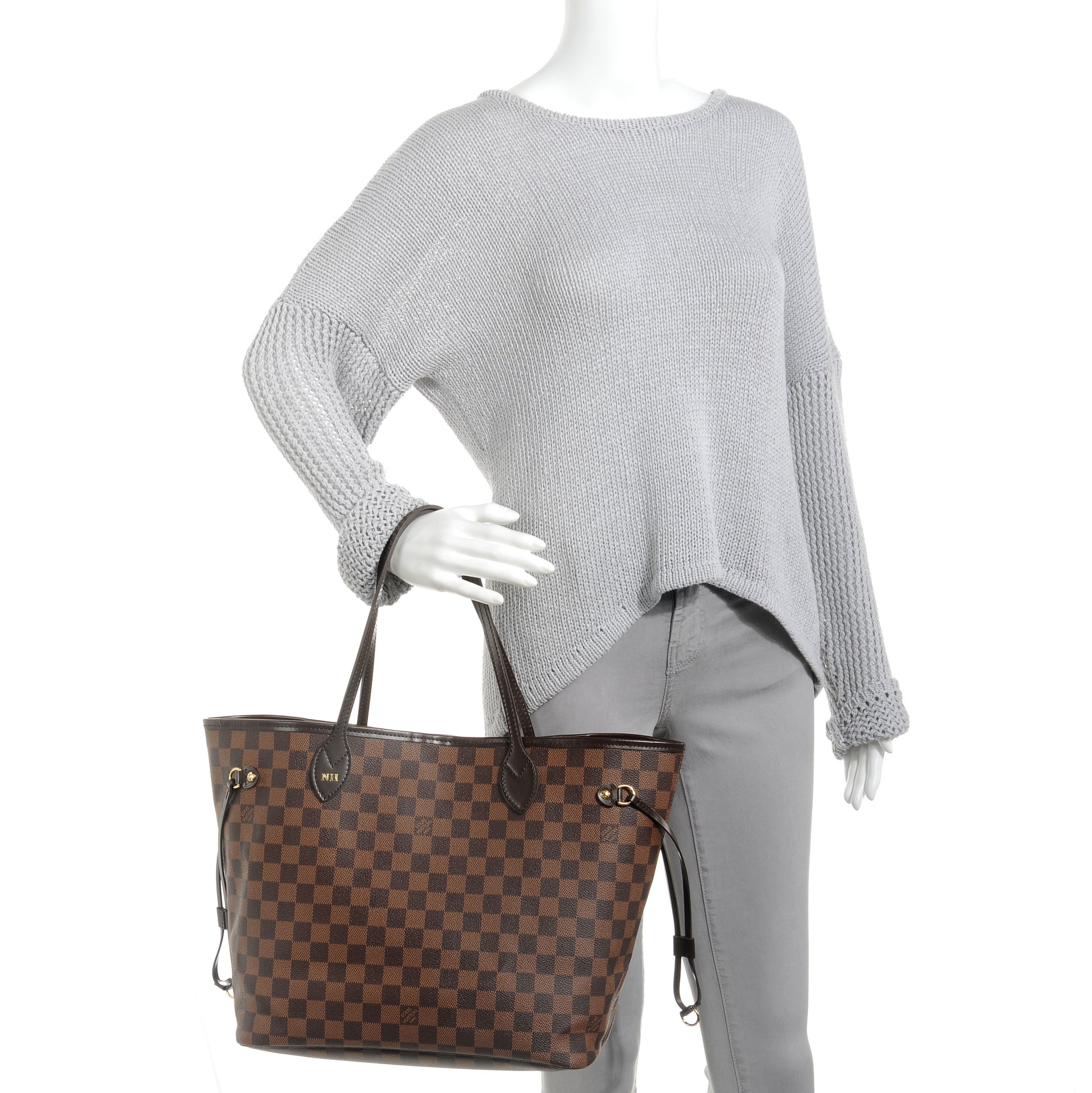 Louis Vuitton Damier Ebene Neverfull MM 2 of 12