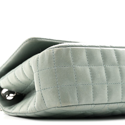 Chanel Lambskin Quilted Lady Graphic Flap Green 9 of 11