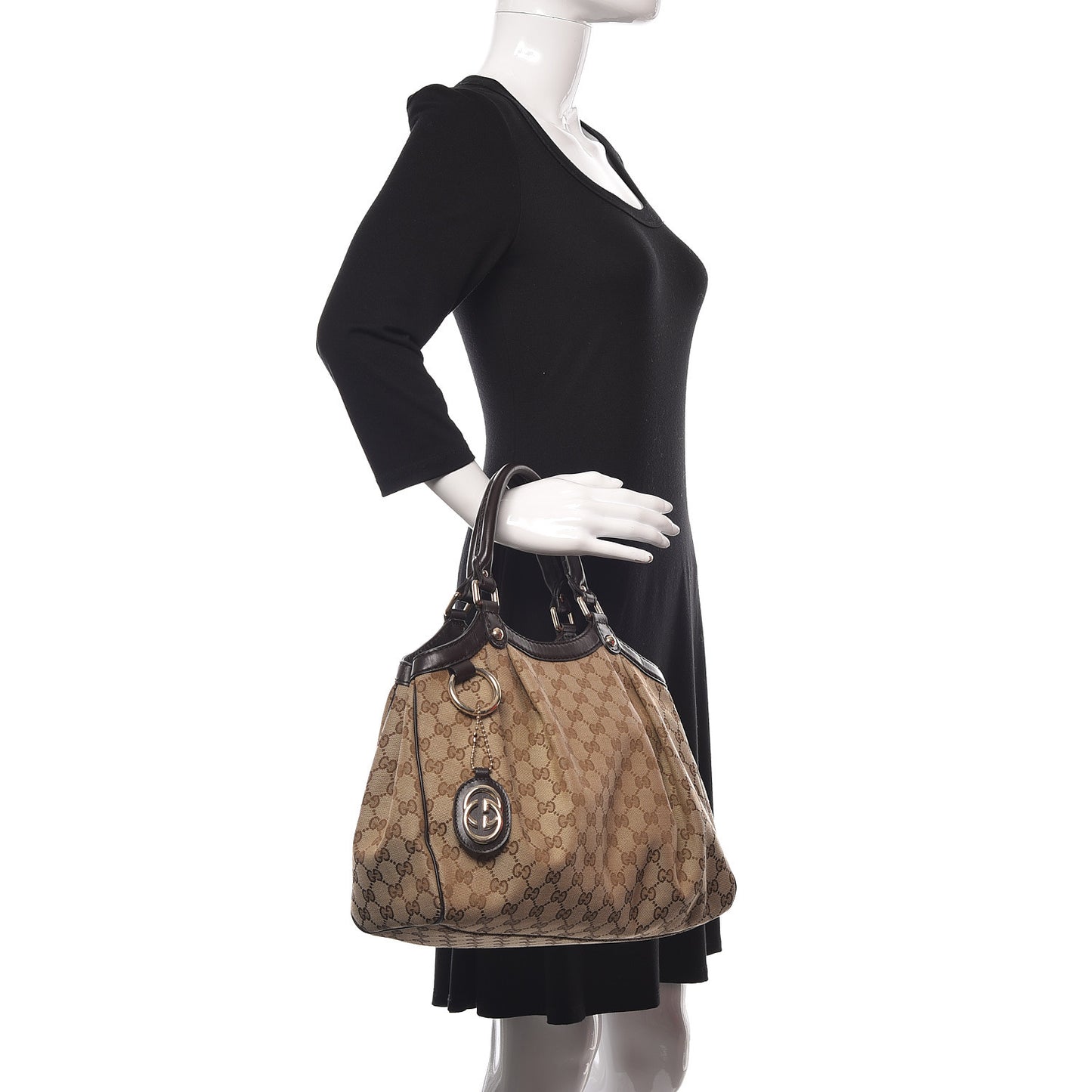 Monogram Medium Sukey Tote Dark Brown