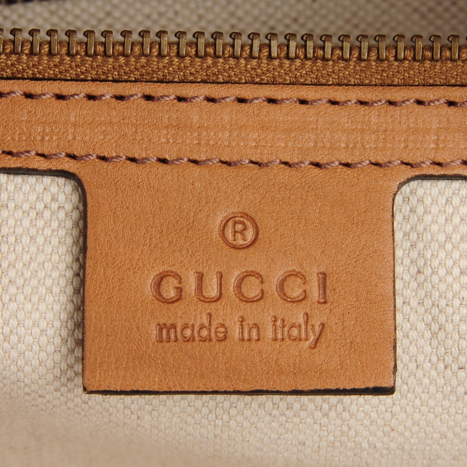Gucci Monogram Web Medium Rania Top Handle Bag Sand 6 of 7