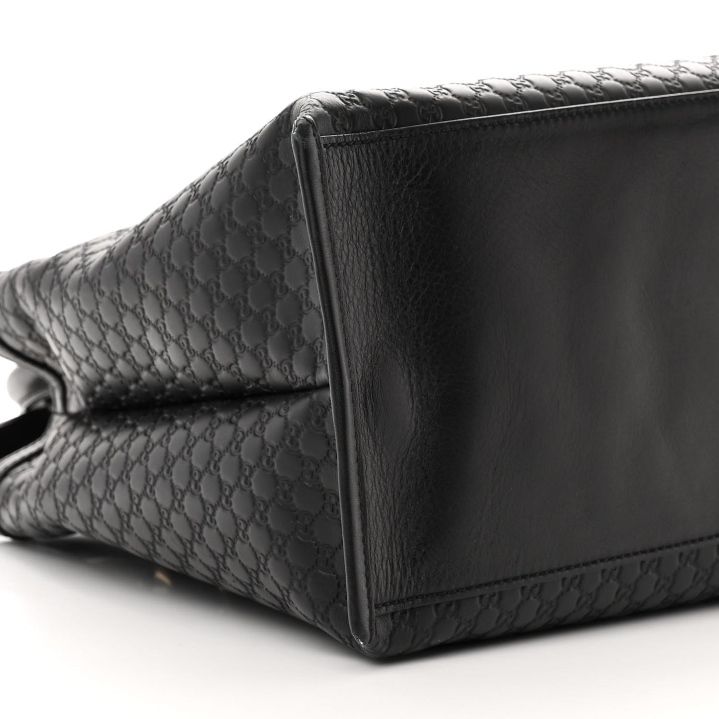 Soft Microguccissima Medium Tote Black