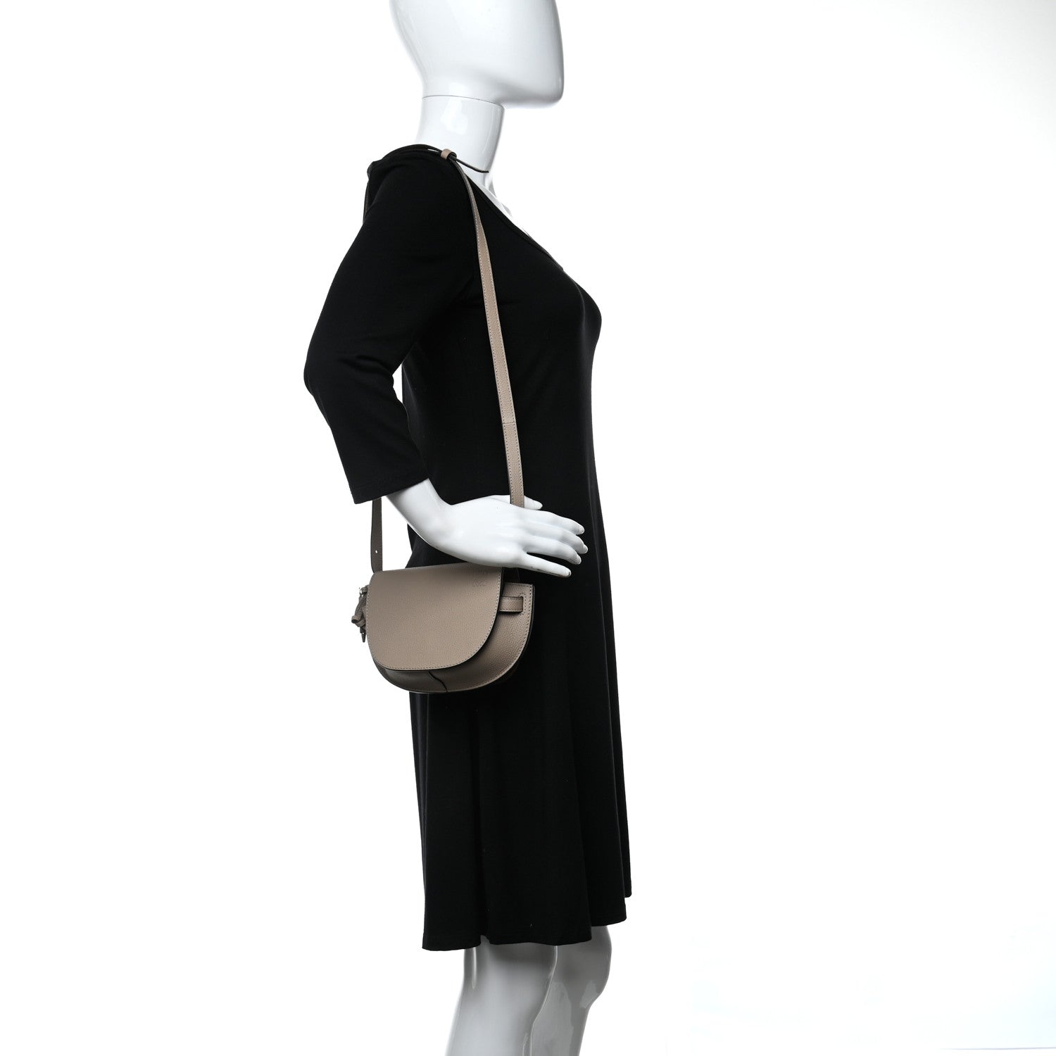 Loewe Grained Calfskin Mini Gate Crossbody Bag Light Oat 2 of 8