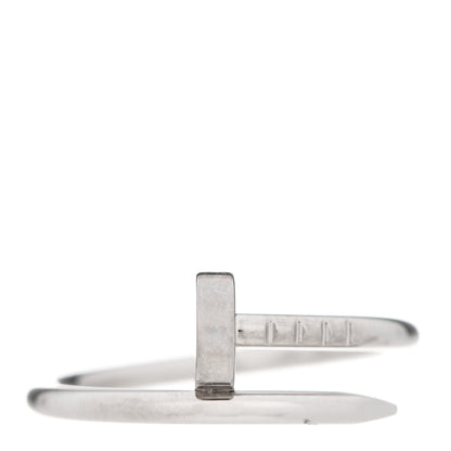 Cartier 18K White Gold Small Juste Un Clou Ring 51 5.75 1 of 6