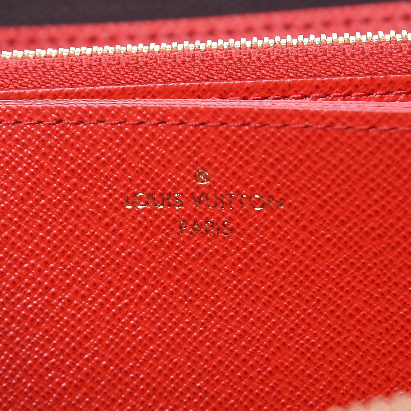 Monogram Zippy Wallet Coquelicot