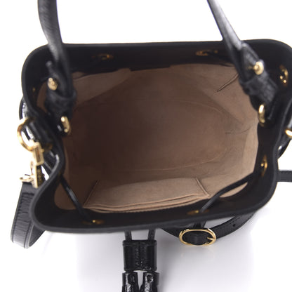 Gucci Suede Patent Web Small Ophidia Bucket Bag Black 5 of 10