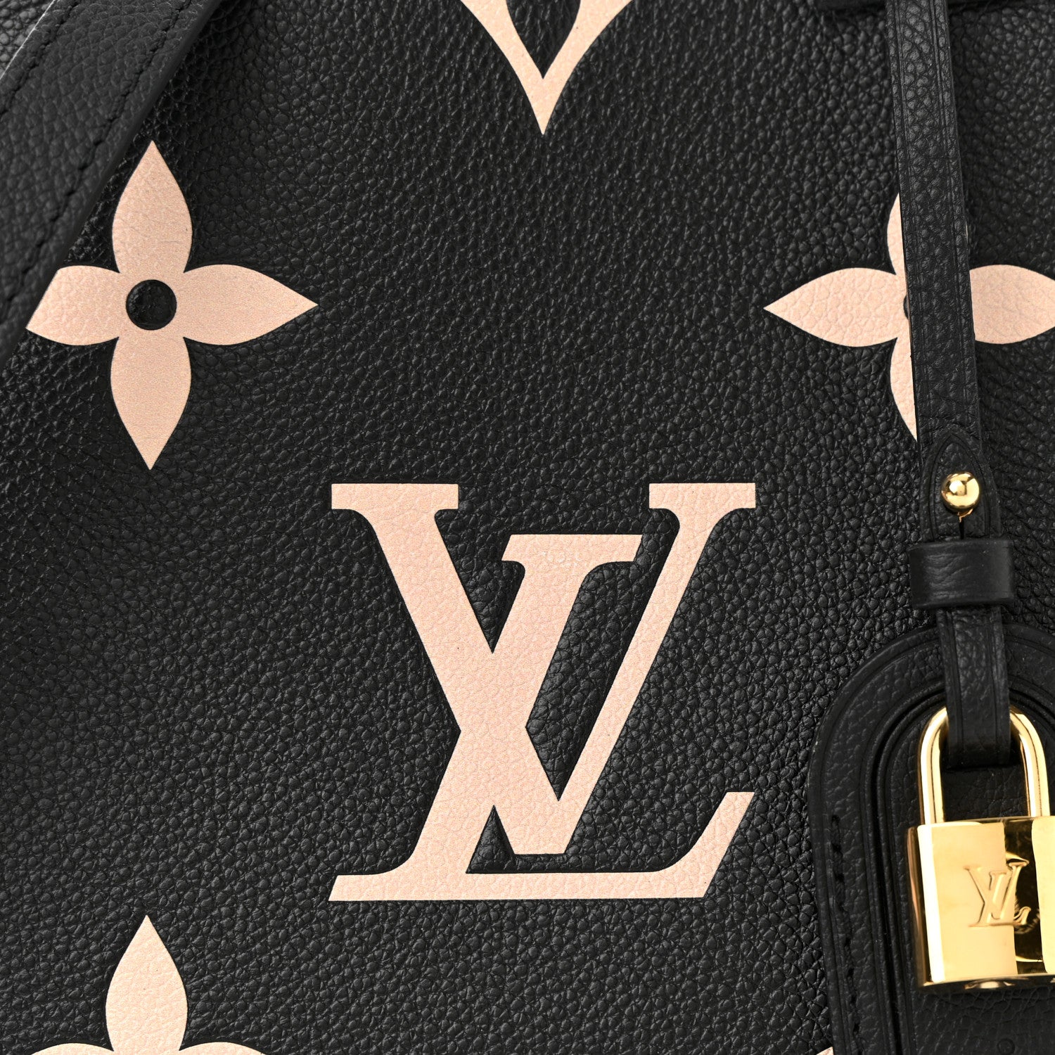Louis Vuitton Empreinte Monogram Giant Petit Palais Black Beige 8 of 9