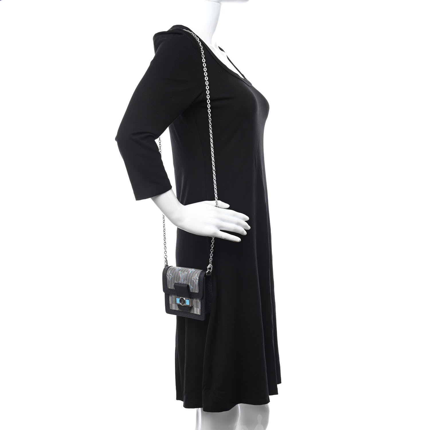 Louis Vuitton Monogram LV Pop Bumbag Dauphine BB Blue 3 of 15