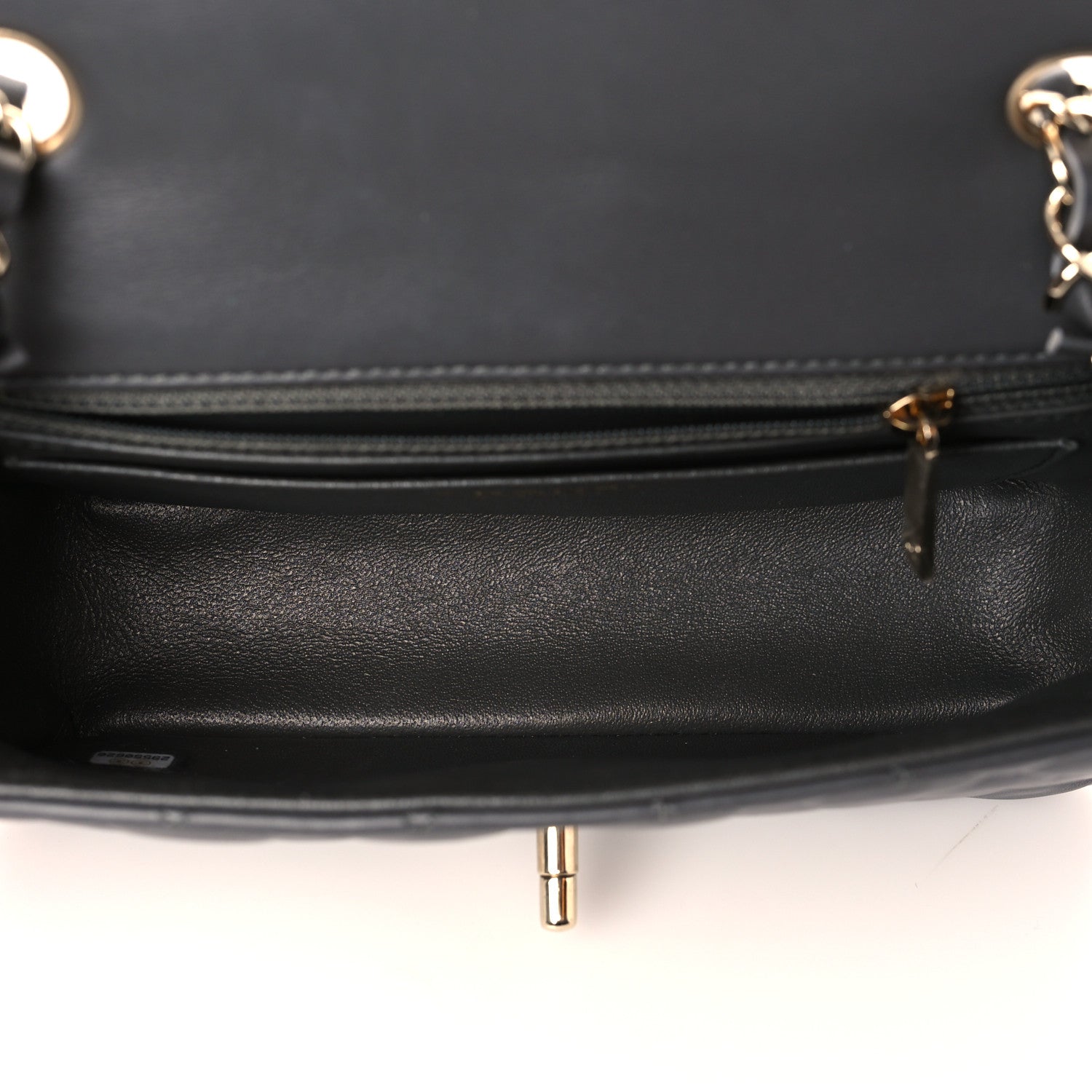 Chanel Lambskin Quilted Mini Rectangular Flap Dark Grey 5 of 11