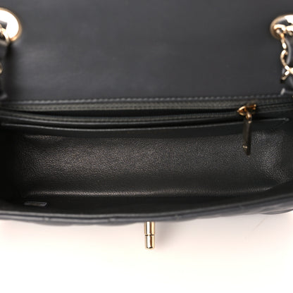 Chanel Lambskin Quilted Mini Rectangular Flap Dark Grey 5 of 11