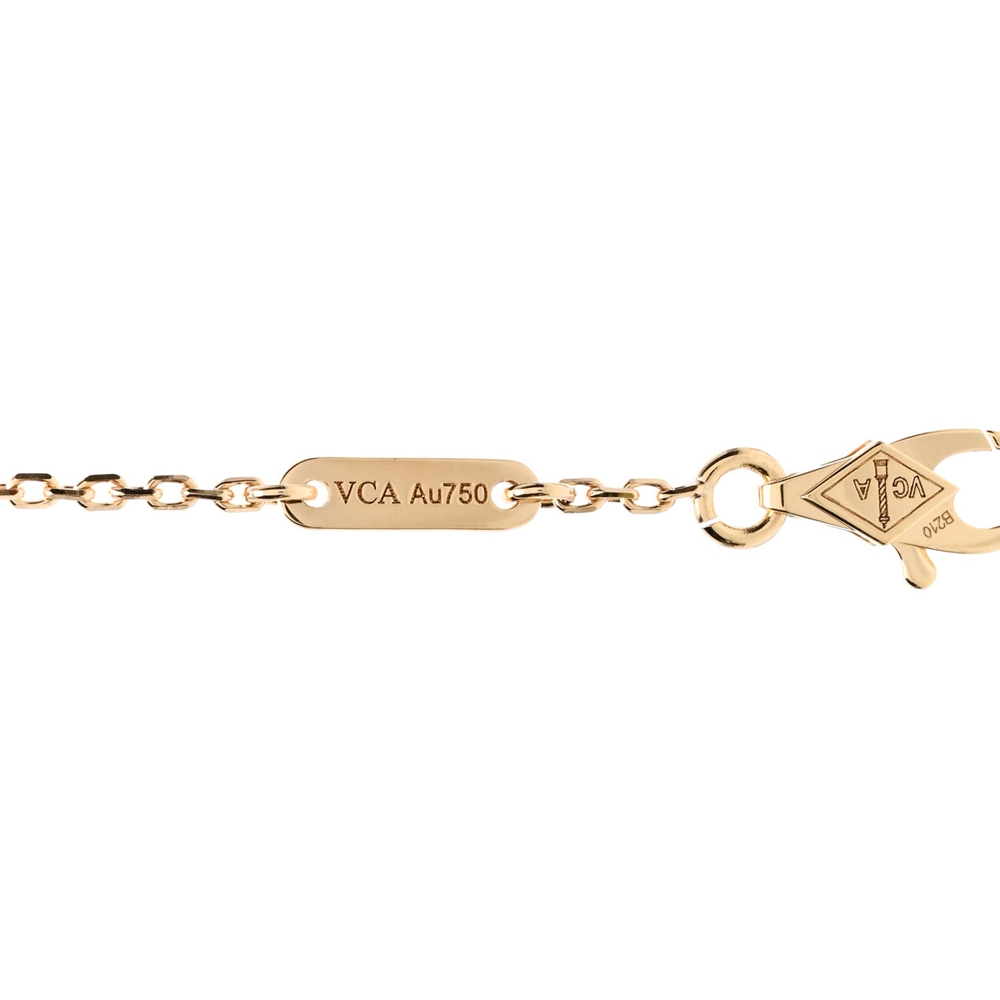 18K Yellow Gold Mother of Pearl Sweet Alhambra Bracelet