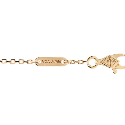 Van Cleef & Arpels 18K Yellow Gold Mother of Pearl Sweet Alhambra Bracelet 3 of 5
