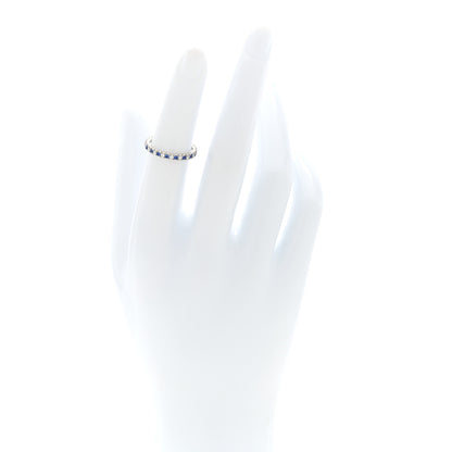 Cartier Platinum Diamond Blue Sapphire 2mm Etincelle de Cartier Wedding Band Ring 48 4.5 2 of 5