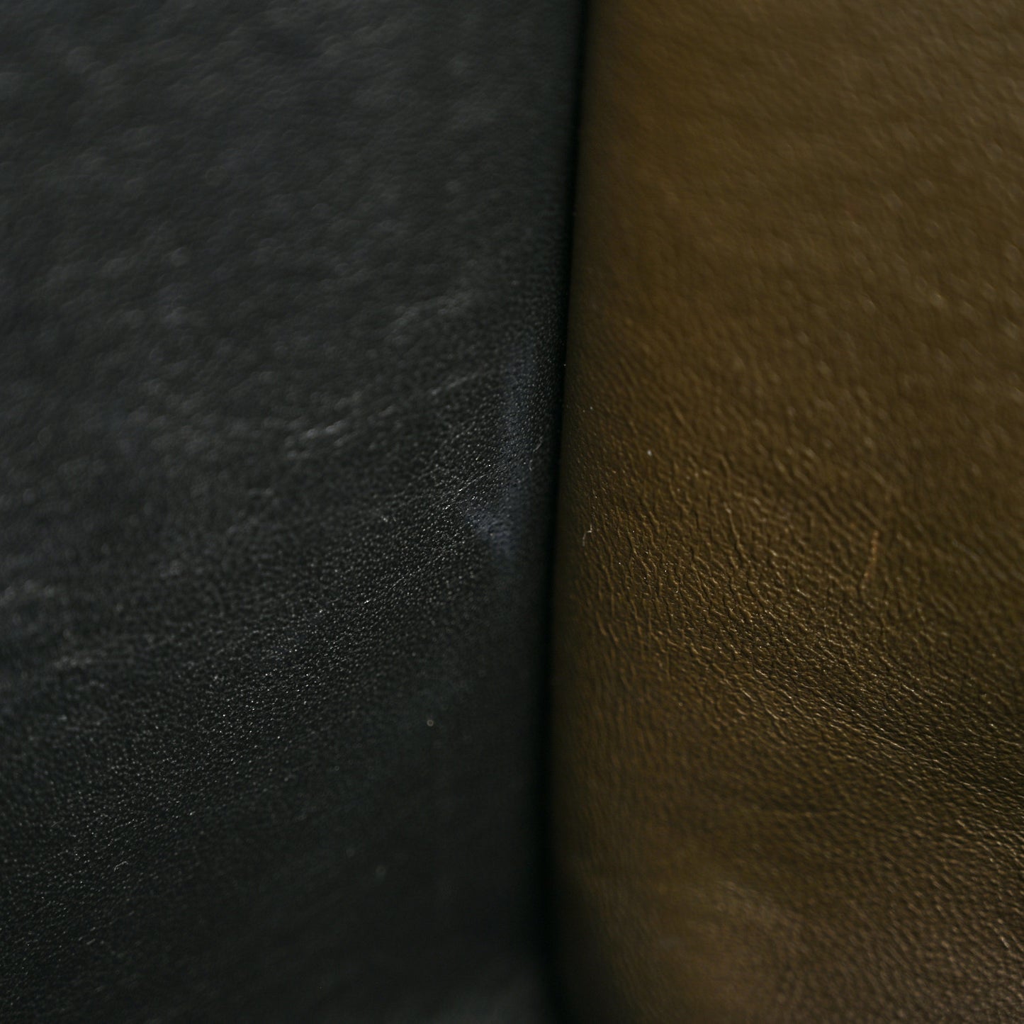 Smooth Calfskin Suede Medium Tri-Color Trapeze Cream Black Brown