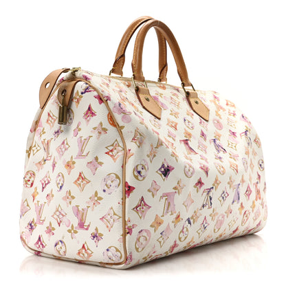 Louis Vuitton Watercolor Aquarelle Speedy 35 White 3 of 9