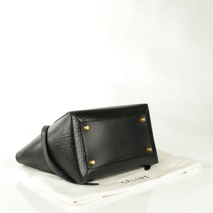 Celine Calfskin Astrakhan Embossed Small Belt Bag Black 4 of 9