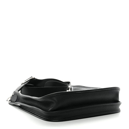 Hermes Taurillon Clemence Evelyne TPM Black 4 of 11