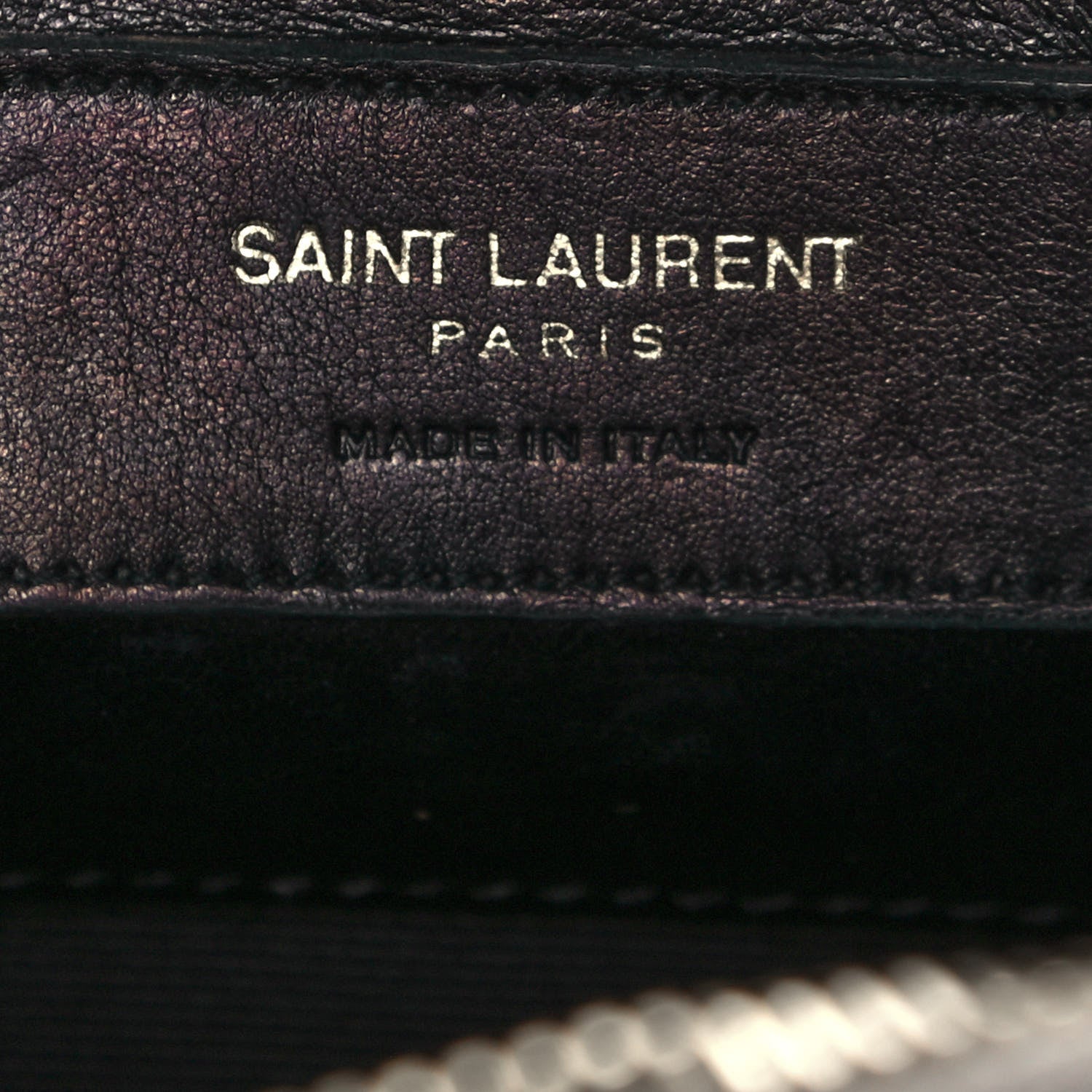Saint Laurent Metallic Calfskin Classic Toy Duffle Silver 6 of 14