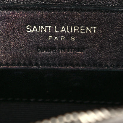 Saint Laurent Metallic Calfskin Classic Toy Duffle Silver 6 of 14